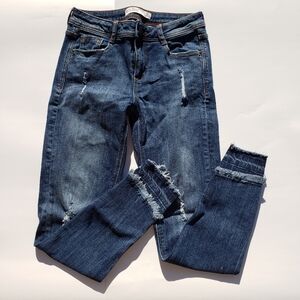 Zara Basic Z1975 fray hem jeans size 2